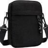 Lizbin Small Crossbody Bag for Men, Mini Messenger Bag Side Shoulder Bag for Phone Passport, Casual Satchel Bag Phone Purse, Mini Sling Bag Fanny Pack Water Resistant for Travelling, Hiking (Black)