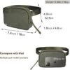 Small Fanny Pack Crossbody Bags for Women Lightweight Everywhere Belt Bag for Women Unisex Mini Waist Bag for Workout Sports Running Travelling Hiking Nylon Green