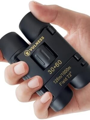 Binoculars for Adults | Mini Small Compact Travel Binocular for Bird Watching High Powered Electronics Cruise Ship Essentials Alaska Norwegian Must Haves Camping Gear Hiking by VULNESS (Black)