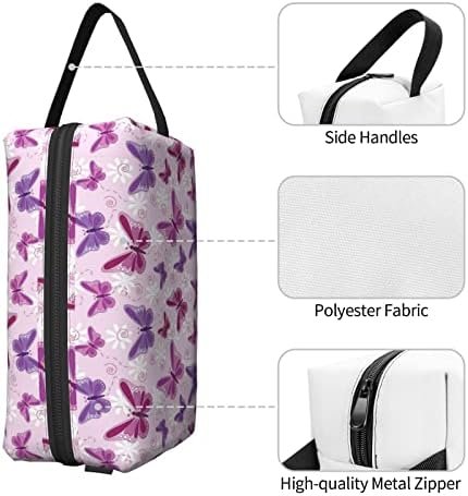 Sanghing Butterfly Pink Large Cosmetic Bags Makeup Bag For Women Toiletry Bag Pouch Portable Travel Makeup Organizer Bags Storage Capacity Bag Waterproof Travel Accessories For Men women Gifts
