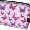 Sanghing Butterfly Pink Large Cosmetic Bags Makeup Bag For Women Toiletry Bag Pouch Portable Travel Makeup Organizer Bags Storage Capacity Bag Waterproof Travel Accessories For Men women Gifts