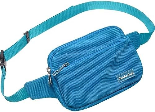 Fanny Pack Belt Bag Waist Pouch for Women Men Running Travelling Hiking Casual Fashion Daypack Sport Breathable Lightweight (Turquoise)