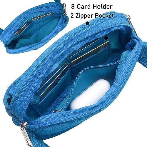 Fanny Pack Belt Bag Waist Pouch for Women Men Running Travelling Hiking Casual Fashion Daypack Sport Breathable Lightweight (Turquoise)