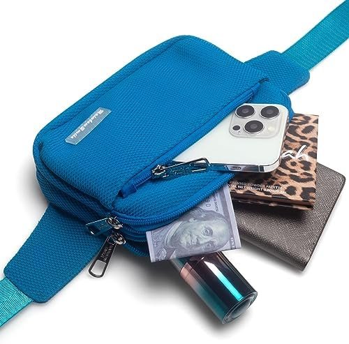 Fanny Pack Belt Bag Waist Pouch for Women Men Running Travelling Hiking Casual Fashion Daypack Sport Breathable Lightweight (Turquoise)