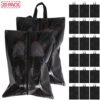 Set of 20 Transparent Large Travel Packing Organizer Clear Shoe Bags for Men and Women, Storage Cubes Pouch for Accessories Suitcase Luggage