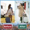 Travel Belt for Luggage, Adjustable Luggage Straps, Add a Bag Luggage Strap for Carry On Bag, Personalized Travel Accessories for Women & Men (Black)