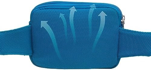 Fanny Pack Belt Bag Waist Pouch for Women Men Running Travelling Hiking Casual Fashion Daypack Sport Breathable Lightweight (Turquoise)