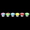 Silicone Cream Container Non-stick Muilt Use Jar Bottle Containers, 5PCS Mushroom Jars Glow in Dark Suitable for Storage clay, Skin cream, Paint, Lip Balm