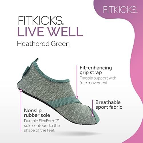412mgfrdmEL._AC_.jpg FITKICKS Original Women's Foldable Active Lifestyle Minimalist Footwear Barefoot Yoga Sporty Water Shoes
