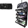 Roll-Up Travel Organizer 4 section Zippered Organize Toiletries Cosmetics Jewelry