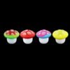 Silicone Cream Container Non-stick Muilt Use Jar Bottle Containers, 5PCS Mushroom Jars Glow in Dark Suitable for Storage clay, Skin cream, Paint, Lip Balm
