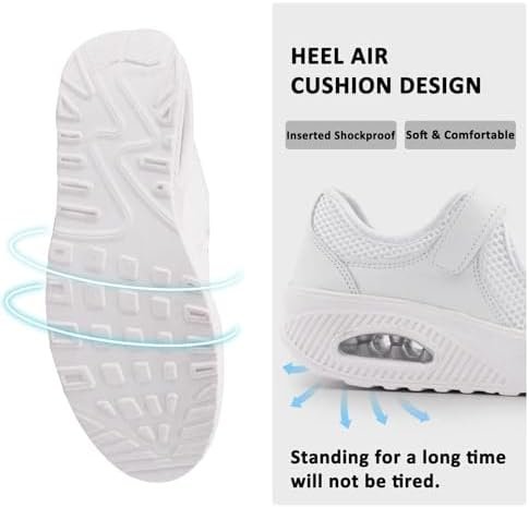 Women's Comfortable Working Nurse Shoes Non-Slip Adjustable Breathable Walking Buffer Fitness Casual Nursing Orthotic Lightweight Shoes Arthritis, Diabetes Heel Pain