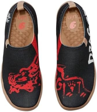 UIN Year of The Dragon Women's Travel Walking Shoes Slip On Casual Loafers 2024 Chinese Lunar New Yea