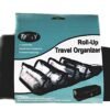 Roll-Up Travel Organizer 4 section Zippered Organize Toiletries Cosmetics Jewelry