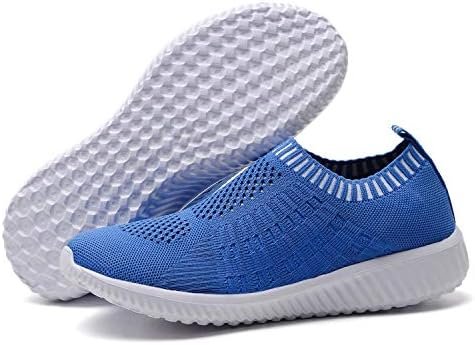 TIOSEBON Women's Athletic Walking Shoes Slip On Casual Mesh-Comfortable Tennis Workout Sneakers