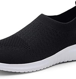 TIOSEBON Women’s Athletic Walking Shoes Slip On Casual Mesh-Comfortable Tennis Workout Sneakers