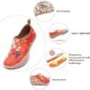 UIN Women's Fashion Floral Art Sneaker Painted Canvas Slip-On Ladies Travel Shoes