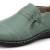 LAZYPOP Women's Classic Comfort Leather Loafers Cute Slip-Ons Casual Dress Shoes Lightweight Walking Flats Everyday Work Shoes