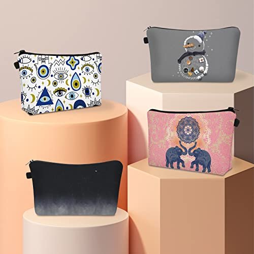 Noozion Makeup Bag for Purse Cute Cosmetic Bag Travel Toiletry Bag Pouch Waterproof Organizer Bag for Women Girls