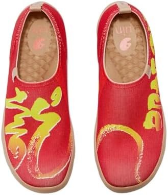 UIN Year of The Dragon Women's Travel Walking Shoes Slip On Casual Loafers 2024 Chinese Lunar New Yea
