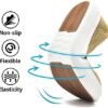 konhill Loafers for Women Slip on Walking Shoes Knit Breathable Tennis Work Comfortable Casual Fashion Sneakers