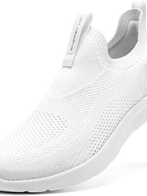 ALEADER Women’s Slip On Energycloud Walking Shoes, Stretch Knit Sneakers Breathable Athletic Tennis