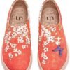 UIN Women's Fashion Floral Art Sneaker Painted Canvas Slip-On Ladies Travel Shoes
