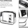 YOCASII 2pcs TSA Approved Toiletry Bag, Quart Size Travel Bag TSA Approved, Clear Toiletry Bags for Traveling, Reusable Clear Travel Bags for Toiletries, Travel Toiletry Bag for Men and Women