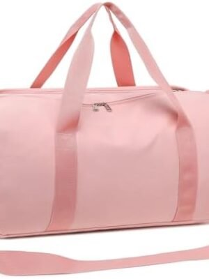 Weekender Duffel Sport Gym Bag Women Girls Travel duffle Bags with Shoe Compartment Wet Pocket