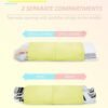 Compression Packing Cubes, Set of 6, Essential Travel Organizer for Suitcases, Luggage Organizing Bags, Ideal Packing Cubes as Travel Accessories for Efficient Packing. (Yellow)