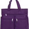 Canvas Tote Bag Waterproof Nylon Multi Pocket Shoulder Bags Laptop Work Bag Teacher Purse and Handbags for Women & Men