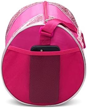 Water-resistance Dance Ballet Slippers Duffel Bag, Kids Travel Bag with Adjustable Carry On Pouch, Dance Accessories For Girls, Teens (Hot Pink/Pink)