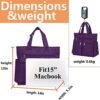 Canvas Tote Bag Waterproof Nylon Multi Pocket Shoulder Bags Laptop Work Bag Teacher Purse and Handbags for Women & Men