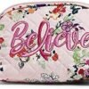 Women's Cotton Clamshell Cosmetic Makeup Organizer Bag