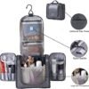 NHKRTE Hanging Toiletry Bag, Travel Toiletry Bag for Men and Women, Waterproof Hygiene Bag with Metal Hook for Toiletries, Makeup, Cosmetics