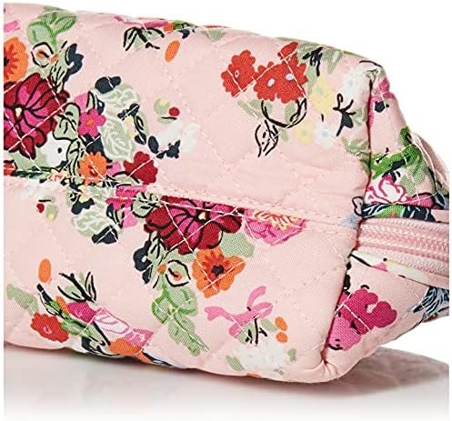 Women's Cotton Clamshell Cosmetic Makeup Organizer Bag
