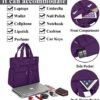 Canvas Tote Bag Waterproof Nylon Multi Pocket Shoulder Bags Laptop Work Bag Teacher Purse and Handbags for Women & Men