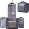 NHKRTE Hanging Toiletry Bag, Travel Toiletry Bag for Men and Women, Waterproof Hygiene Bag with Metal Hook for Toiletries, Makeup, Cosmetics