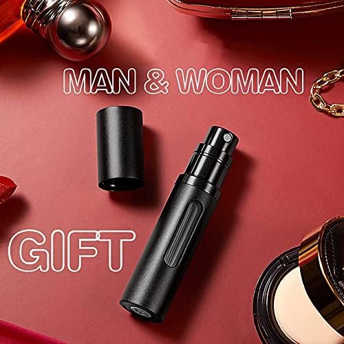 SixTmoon Perfume Atomizer Bottle, Portable Mini Refillable Empty Perfume Spray Sprayer, Leak Proof TSA Approved Cologne Sprayer for Travel Men Women, 8ml
