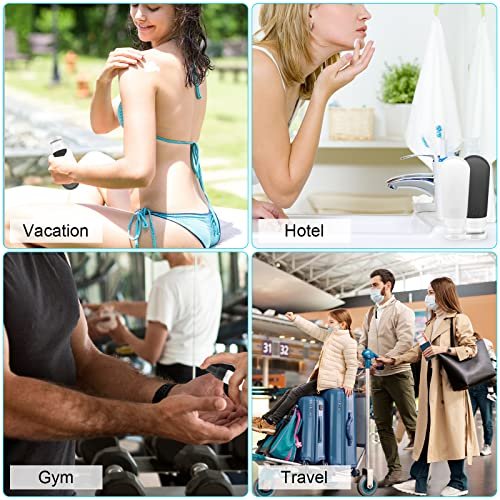 BOLWEO Travel Bottles for Toiletries, TSA Approved 16 Packs Squeezable Travel Containers Leakproof Refillable Travel Essentials for Shampoo Liquid Body Wash