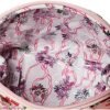 Women's Cotton Clamshell Cosmetic Makeup Organizer Bag