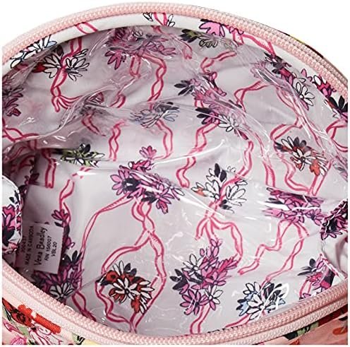 Women's Cotton Clamshell Cosmetic Makeup Organizer Bag