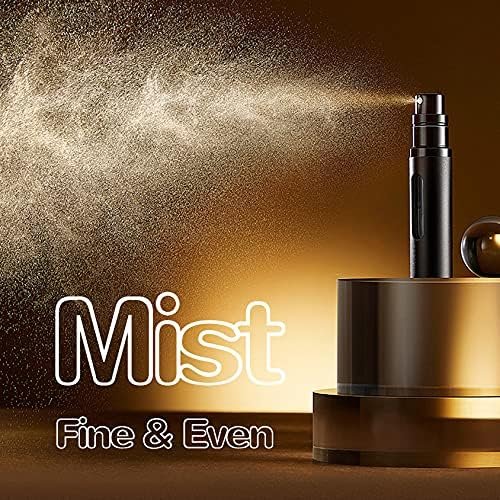 SixTmoon Perfume Atomizer Bottle, Portable Mini Refillable Empty Perfume Spray Sprayer, Leak Proof TSA Approved Cologne Sprayer for Travel Men Women, 8ml