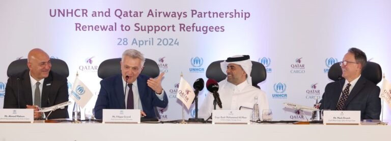 Qatar Airways renews partnership with UNHCR to support communities in need