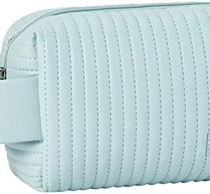 “Sky Bliss Makeup Bag – Light Blue, Small & Cute Cosmetic Case for Purse, Aesthetic Travel Essential for Women