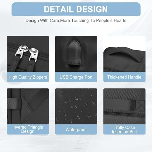 Travel Backpack for Women Men, Carry on Backpack for Flight Approved, Mochila de Viaje Personal Item Luggage Backpack