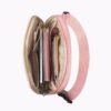 Pink Belt Bag Small Waist Fanny Pack Crossbody Purse with Initial Chenille Letter Patch for Teenage Girls Personalized Easter Day Gift, Chest Hip Bum Cross Body Pouch Travel Accessories (Q)