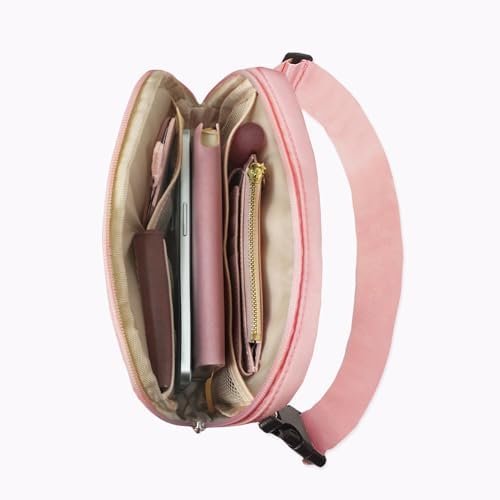41ve6cRTszL._AC_.jpg Pink Belt Bag Small Waist Fanny Pack Crossbody Purse with Initial Chenille Letter Patch for Teenage Girls Personalized Easter Day Gift, Chest Hip Bum Cross Body Pouch Travel Accessories (Q)