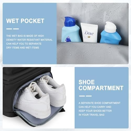 Travel Backpack for Women Men, Carry on Backpack for Flight Approved, Mochila de Viaje Personal Item Luggage Backpack