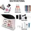 G2TUP Aussie Lover Gift Who Loves Aussies Makeup Bag Aussie Mom Cosmetics Bag Aussie Dog Owner Gift Australian Shepherd Zipper Travel Pouch (Loves Aussies White Bag)